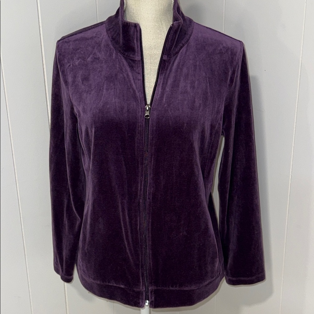 Talbots Deep Purple Velvet Blazer